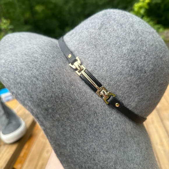 House Of Harlow 1960 100% Wool Rounded Crown Hat With Buckle Band - Picture 4 of 8